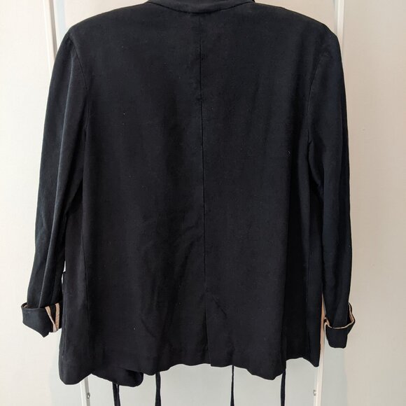 Rare Raquel Allegra Linen Blazer (Black, size 0 / XS) - Picture 4 of 4